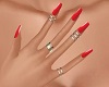 Red Nails + Ring