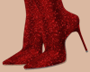 E* Red Sequins Boots