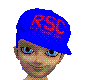 Blue breakdance hat