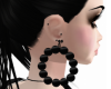 [TWL] BlackHoop Earrings
