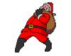 Creeping tiptoe Santa
