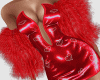 CA Red Fur Wrap