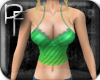 (PF)Lace Halter Green