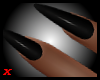 Dainty Oval Nails/Black