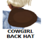 Cowgirl back Hang Hat