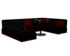 Black and red club table