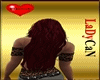 Lady long red