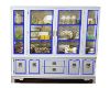 cabinet blue  white beac