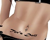 Tors Doll Stomach Tattoo