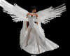 TEF WHITE FEATHERD GOWN