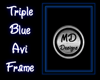 {MD}Triple blu Avi frame