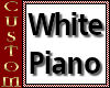 White & Mirrored Piano