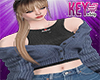 K- Cardigan Blue Set
