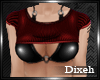 |Dix| Red Strap Top