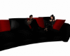 Red & Black Cuddle Couch