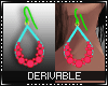 D| Teardrop Earrings M