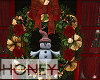 Snowman chrstmas wreath