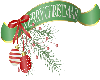 Christmas banner sticker