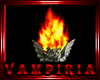 .V.Flaming Torch Sticker