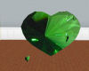 Floating Emerald Heart