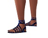 blue sparkle sandals