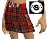 Terry-o red plad skirt