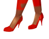 Red PVC Heels
