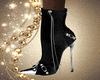 Black Silver Booties