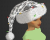 white sznowflake hat