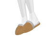 *Beige Slippers with Fur