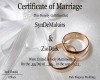 Syn & Zio's Marriage Cer