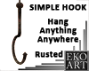 3D Rusted Hanging Hook