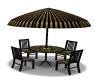 black gold outdoor table