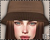Autumn Brown Hat Brunett