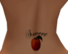 Sweet Peach Back Tattoo