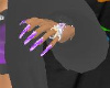 Sparkle Purple Nails