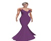 mauve tight fit gown