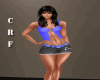 CRF*Blue Belt Blk Skirt