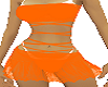 beach dress solid orange
