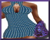 Teal Tight Bling Dress