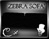 [CX]Dark Zebra Sofa pose