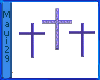 M Three Small Crosses P