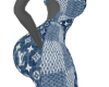 BLUE L'S DRESS