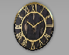 K golden wall clock