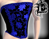 Black and blue corset