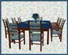 Dining Set Country Navy