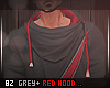 [8z] Grey & RED HooDy ..