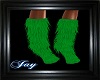 Green Fur Boots