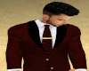 Burgundy & White Suit