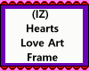 Hearts Art Frame Panel
